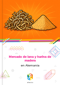 Mercado de lana y harina de madera en Alemania