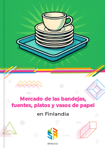 Mercado de las bandejas, fuentes, platos y vasos de papel en Finlandia