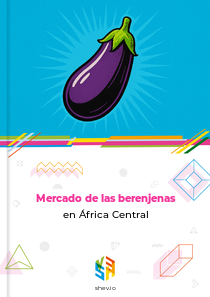 Mercado de las berenjenas en África Central