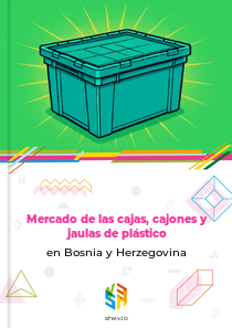 Mercado de las cajas, cajones y jaulas de plástico en Bosnia y Herzegovina