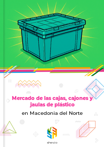 Mercado de las cajas, cajones y jaulas de plástico en Macedonia del Norte