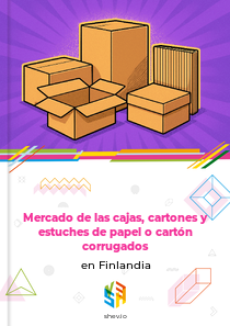 Mercado de las cajas, cartones y estuches de papel o cartón corrugados en Finlandia