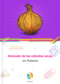 Mercado de las cebollas secas en Polonia