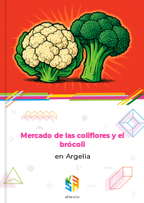 Mercado de las coliflores y el brócoli en Argelia