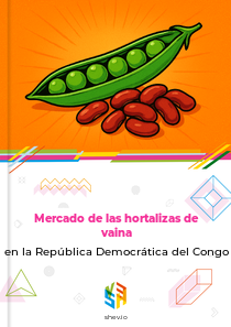Mercado de las hortalizas de vaina en la República Democrática del Congo