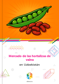 Mercado de las hortalizas de vaina en Uzbekistán