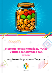 Mercado de las hortalizas, frutas y frutos conservados con azúcar en Australia y Nueva Zelanda