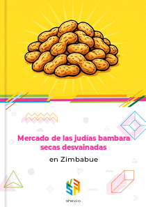 Mercado de las judías bambara secas desvainadas en Zimbabue