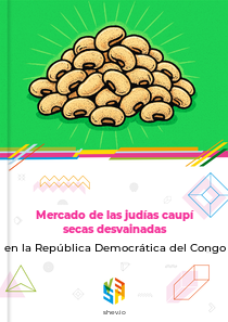 Mercado de las judías caupí secas desvainadas en la República Democrática del Congo