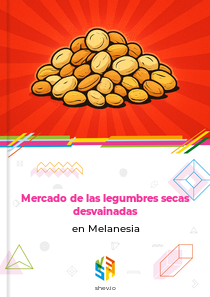 Mercado de las legumbres secas desvainadas en Melanesia