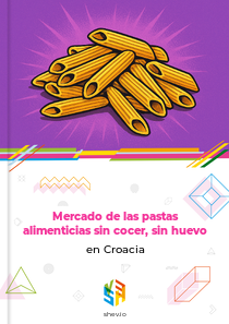Mercado de las pastas alimenticias sin cocer, sin huevo en Croacia