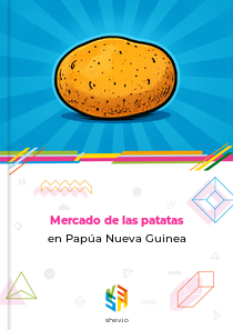 Mercado de las patatas en Papúa Nueva Guinea