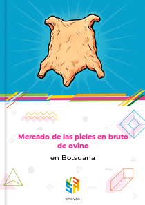 Mercado de las pieles en bruto de ovino en Botsuana