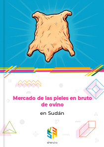 Mercado de las pieles en bruto de ovino en Sudán