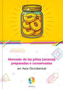Mercado de las piñas (ananás) preparadas o conservadas en Asia Occidental