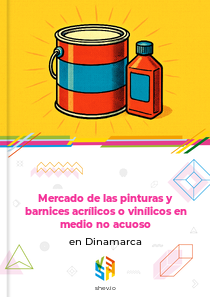 Mercado de las pinturas y barnices acrílicos o vinílicos en medio no acuoso en Dinamarca