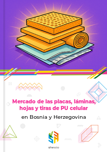 Mercado de las placas, láminas, hojas y tiras de PU celular en Bosnia y Herzegovina