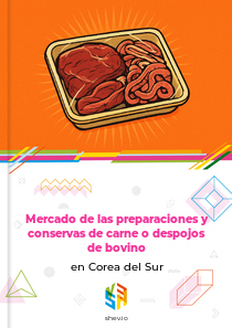 Mercado de las preparaciones y conservas de carne o despojos de bovino en Corea del Sur