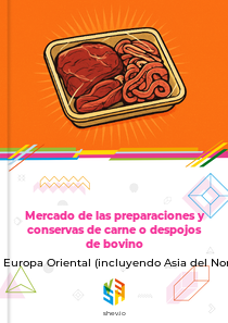 Mercado de las preparaciones y conservas de carne o despojos de bovino en Europa Oriental (incluyendo Asia del Norte)