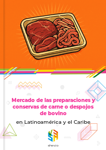 Mercado de las preparaciones y conservas de carne o despojos de bovino en Latinoamérica y el Caribe