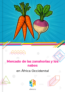 Mercado de las zanahorias y los nabos en África Occidental