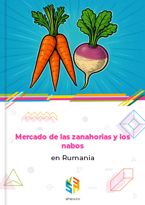 Mercado de las zanahorias y los nabos en Rumania