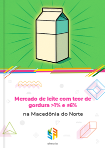Mercado de leite com teor de gordura >1% e ≤6% na Macedônia do Norte