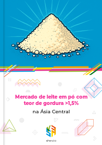 Mercado de leite em pó com teor de gordura >1,5% na Ásia Central