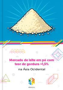 Mercado de leite em pó com teor de gordura >1,5% na Ásia Ocidental