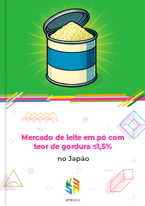 Mercado de leite em pó com teor de gordura ≤1,5% no Japão