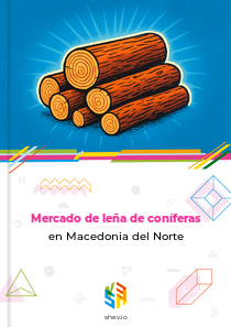 Mercado de leña de coníferas en Macedonia del Norte