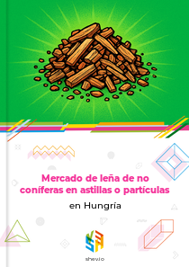 Mercado de leña de no coníferas en astillas o partículas en Hungría