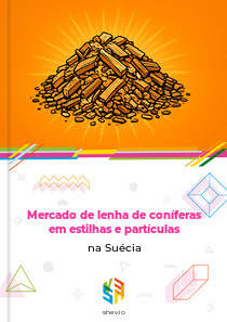 Mercado de lenha de coníferas em estilhas e partículas na Suécia