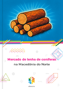 Mercado de lenha de coníferas na Macedônia do Norte