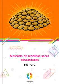 Mercado de lentilhas secas descascadas no Peru