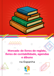 Mercado de livros de registo, livros de contabilidade, agendas e álbuns na Espanha