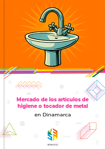 Mercado de los artículos de higiene o tocador de metal en Dinamarca