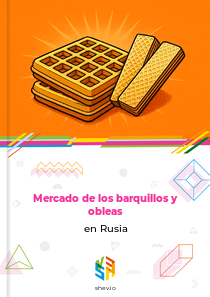 Mercado de los barquillos y obleas en Rusia