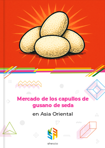 Mercado de los capullos de gusano de seda en Asia Oriental