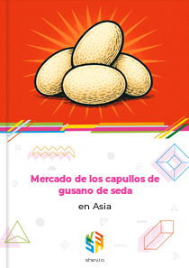 Mercado de los capullos de gusano de seda en Asia