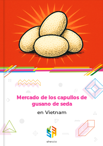 Mercado de los capullos de gusano de seda en Vietnam