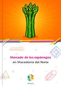 Mercado de los espárragos en Macedonia del Norte