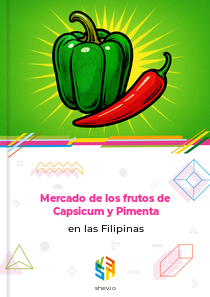 Mercado de los frutos de Capsicum y Pimenta en las Filipinas