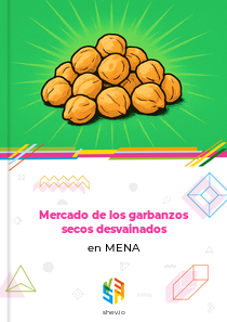 Mercado de los garbanzos secos desvainados en MENA