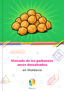 Mercado de los garbanzos secos desvainados en Moldavia