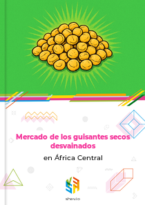 Mercado de los guisantes secos desvainados en África Central