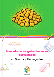 Mercado de los guisantes secos desvainados en Bosnia y Herzegovina