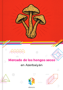 Mercado de los hongos secos en Azerbaiyán