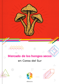 Mercado de los hongos secos en Corea del Sur