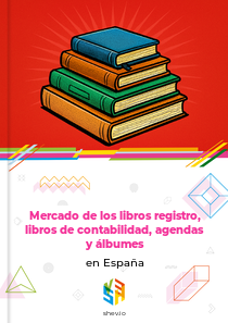 Mercado de los libros registro, libros de contabilidad, agendas y álbumes en España